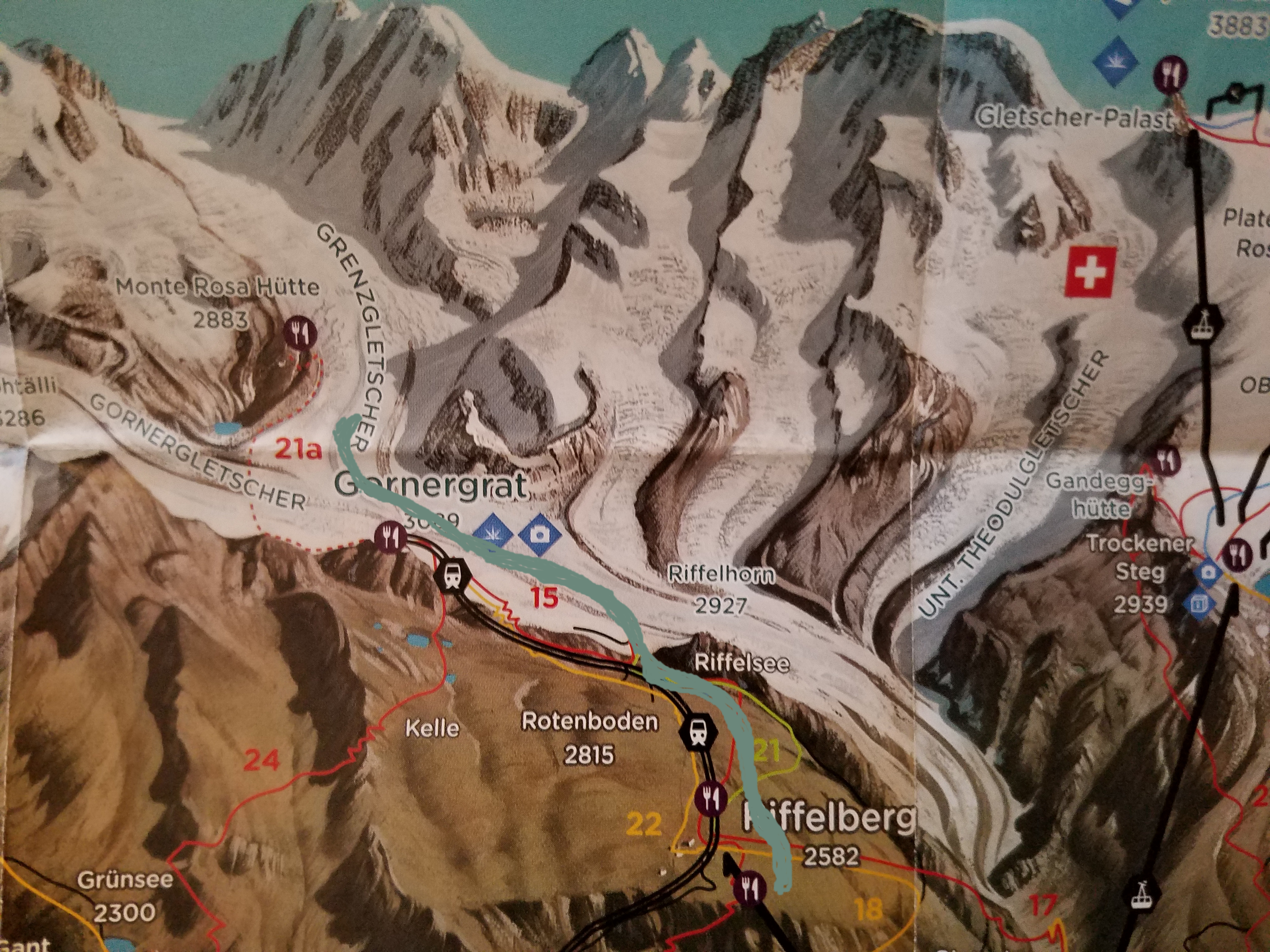 water map of climb Namelok Mar 2018